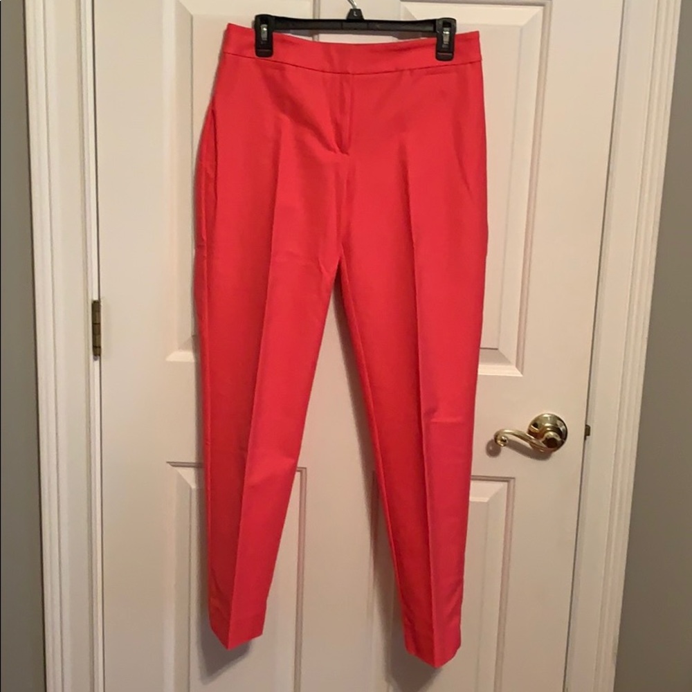 Coral/Poppy colored pants